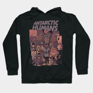 Antarctic Humans Black Hoodie